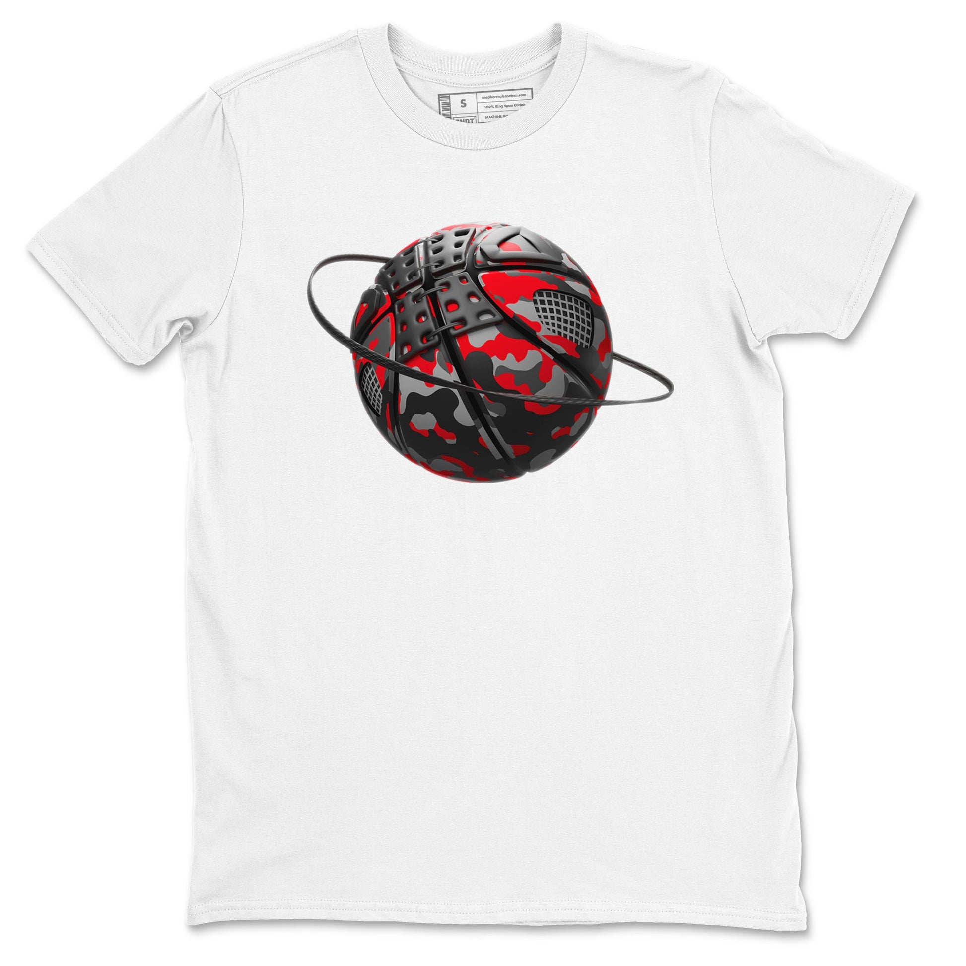 4s Bred Reimagined shirt to match jordans Camo Basketball Planet sneaker tees Air Jordan 4 Bred Reimagined SNRT Sneaker Release Tees Unisex White 2 T-Shirt