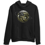 Air Jordan 4 Medium Olive shirt to match jordans Camo Basketball Planet sneaker tees AJ4Medium Olive SNRT Sneaker Release Tees Unisex Black 2 T-Shirt