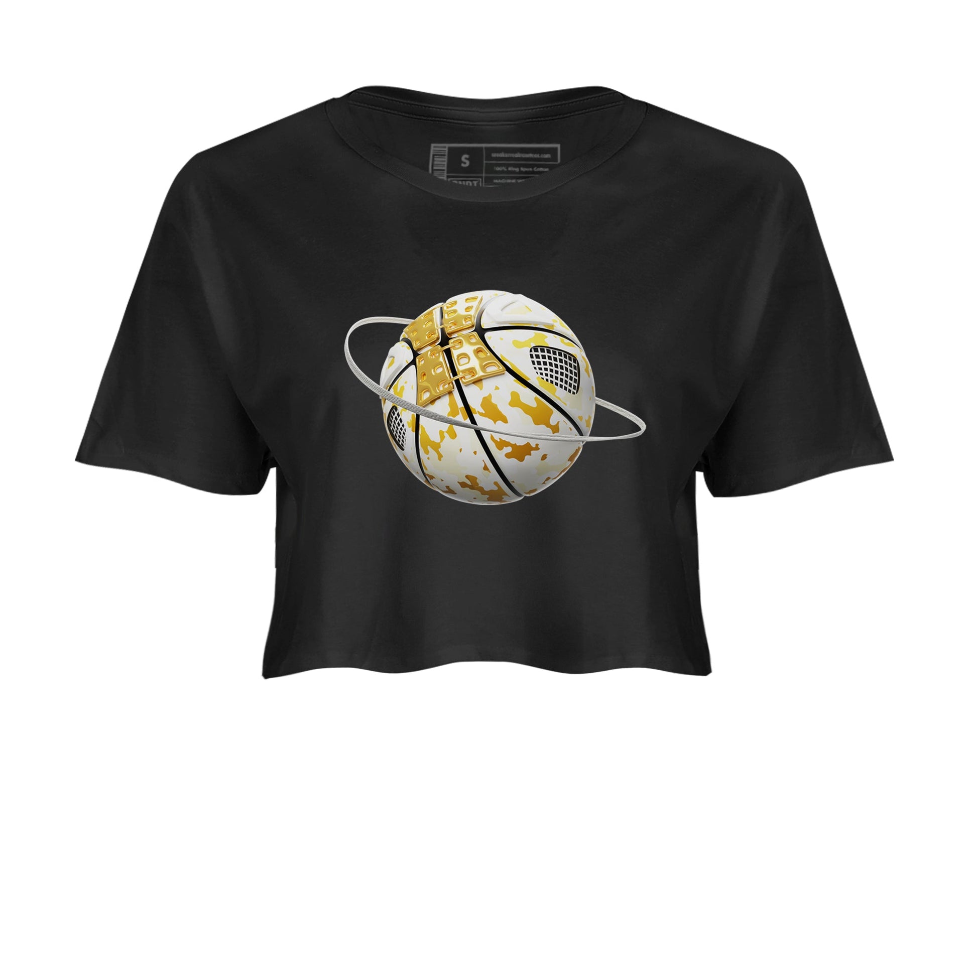 4s Sail shirt to match jordans Camo Basketball Planet sneaker tees Air Jordan 4 Sail SNRT Sneaker Release Tees Black 2 crop length shirt