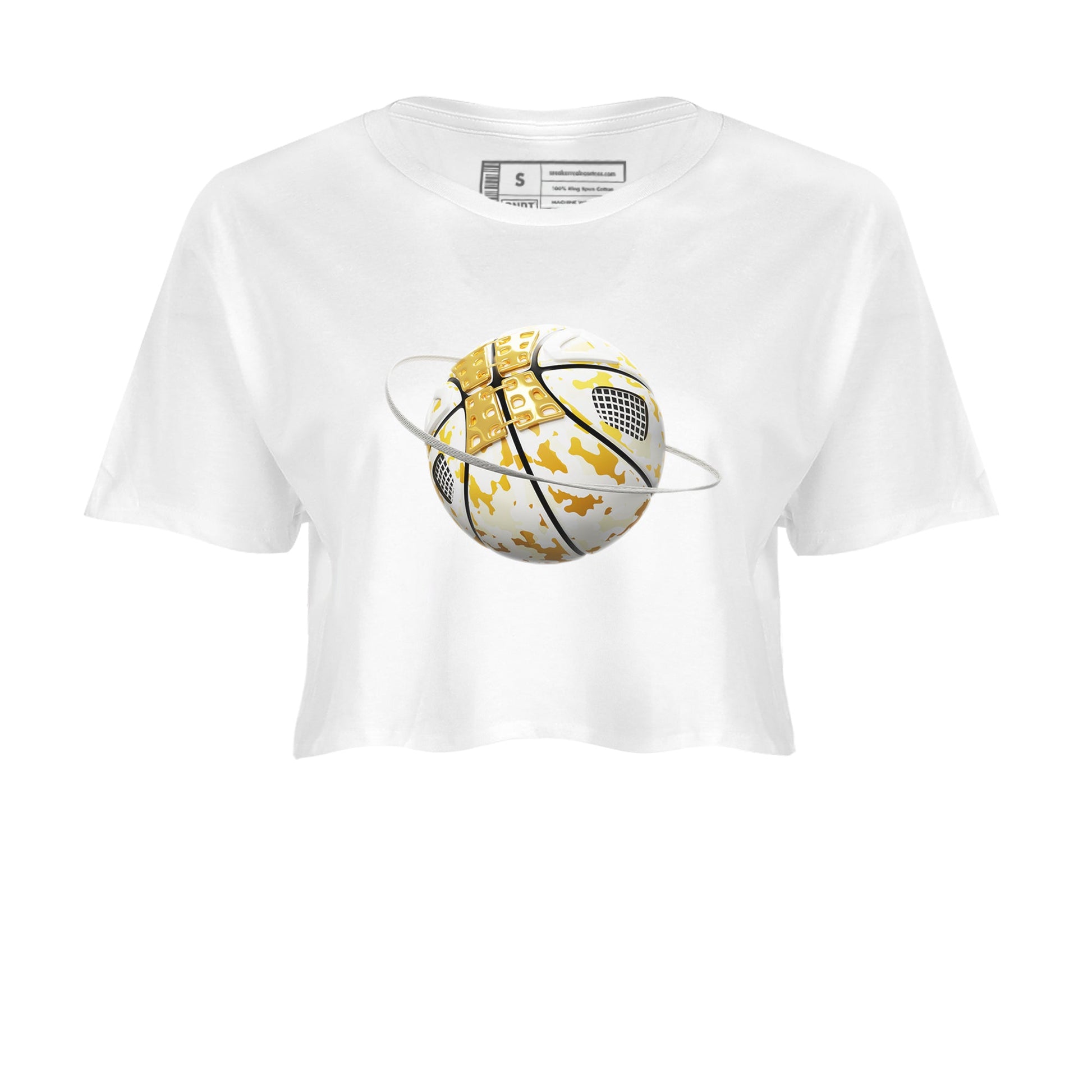 4s Sail shirt to match jordans Camo Basketball Planet sneaker tees Air Jordan 4 Sail SNRT Sneaker Release Tees White 2 crop length shirt