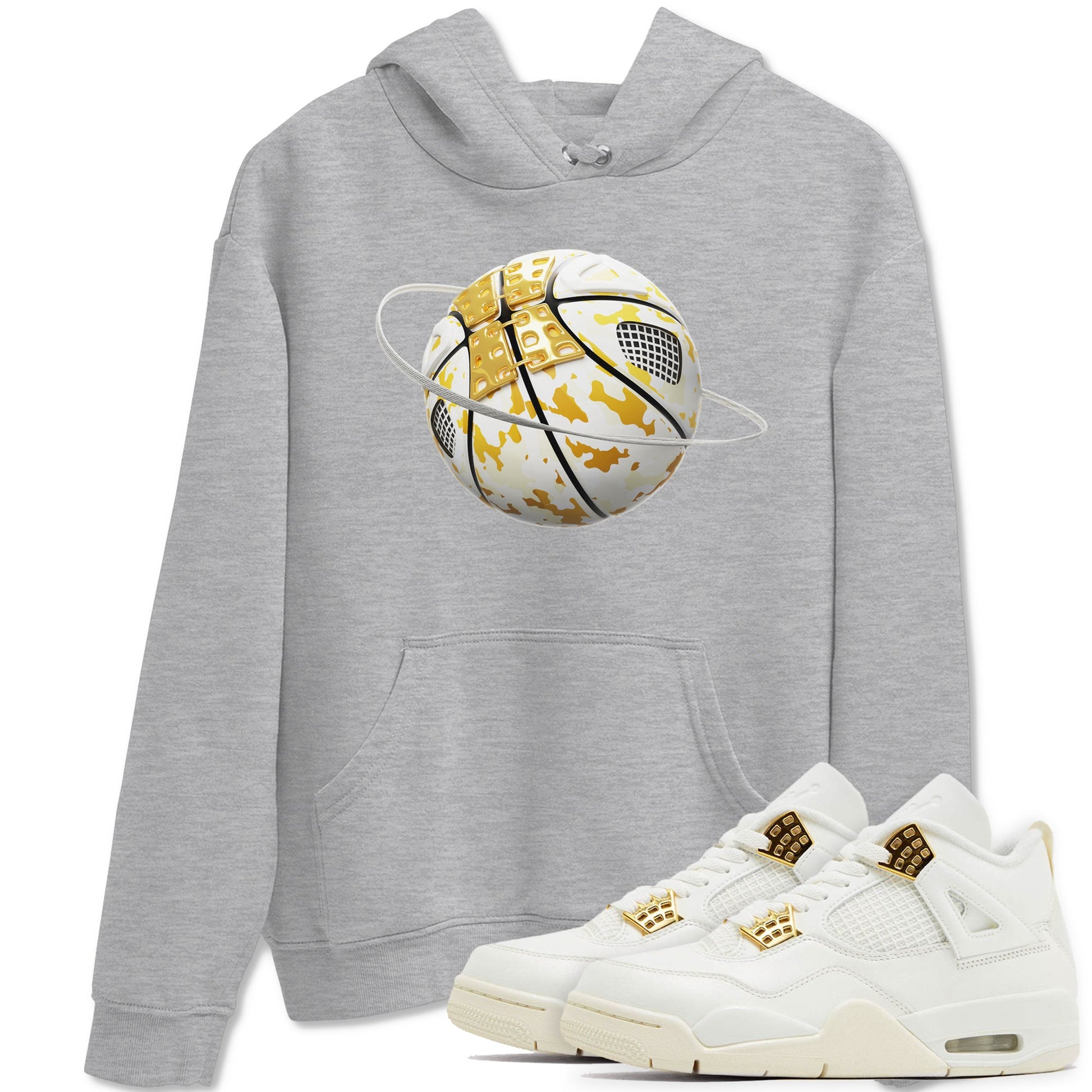 4s Sail shirt to match jordans Camo Basketball Planet sneaker tees Air Jordan 4 Sail SNRT Sneaker Release Tees unisex cotton Heather Grey 1 crew neck shirt