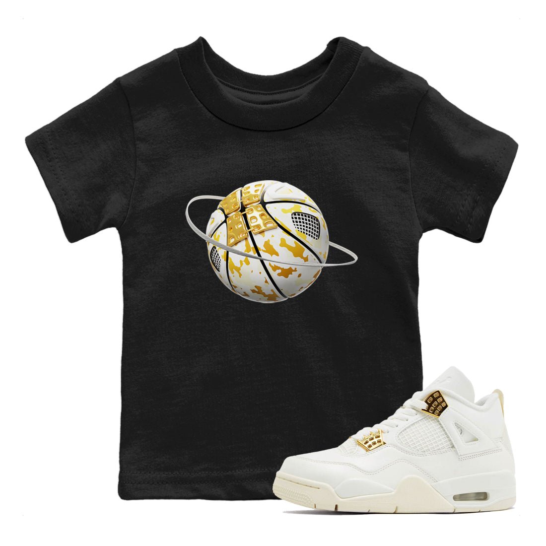 4s Sail shirt to match jordans Camo Basketball Planet sneaker tees Air Jordan 4 Sail SNRT sneaker release tees baby toddler Black 1 cotton Shirt