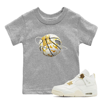 4s Sail shirt to match jordans Camo Basketball Planet sneaker tees Air Jordan 4 Sail SNRT sneaker release tees baby toddler Heather Grey 1 cotton Shirt
