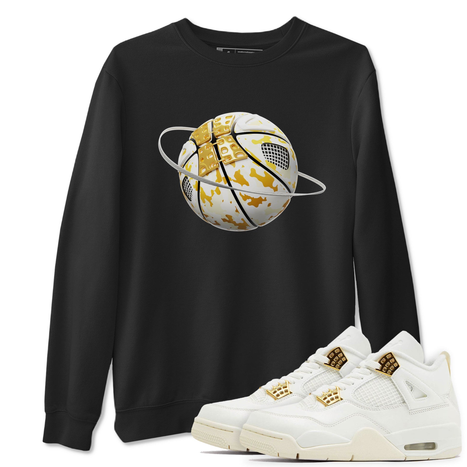 4s Sail shirt to match jordans Camo Basketball Planet sneaker tees Air Jordan 4 Sail SNRT Sneaker Release Tees unisex cotton Black 1 crew neck shirt
