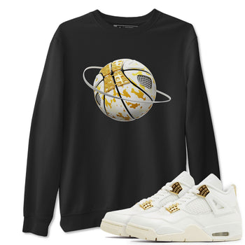 4s Sail shirt to match jordans Camo Basketball Planet sneaker tees Air Jordan 4 Sail SNRT Sneaker Release Tees unisex cotton Black 1 crew neck shirt