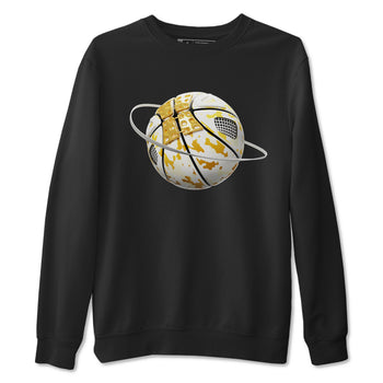 4s Sail shirt to match jordans Camo Basketball Planet sneaker tees Air Jordan 4 Sail SNRT Sneaker Release Tees unisex cotton Black 2 crew neck shirt