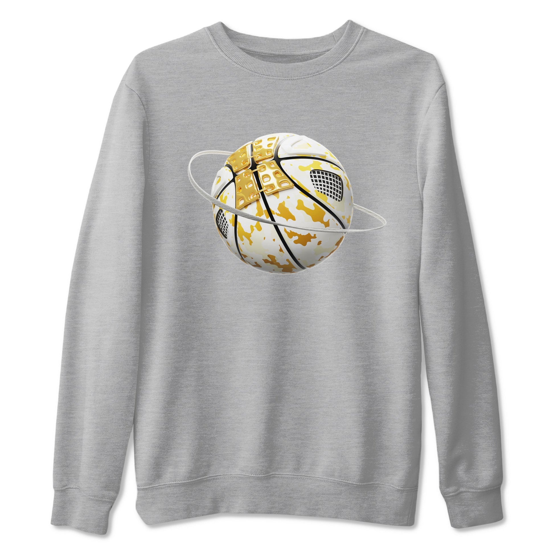 4s Sail shirt to match jordans Camo Basketball Planet sneaker tees Air Jordan 4 Sail SNRT Sneaker Release Tees unisex cotton Heather Grey 2 crew neck shirt
