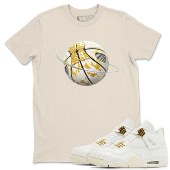 4s Sail shirt to match jordans Camo Basketball Planet sneaker tees Air Jordan 4 Sail SNRT Sneaker Release Tees unisex cotton Natural 1 crew neck shirt