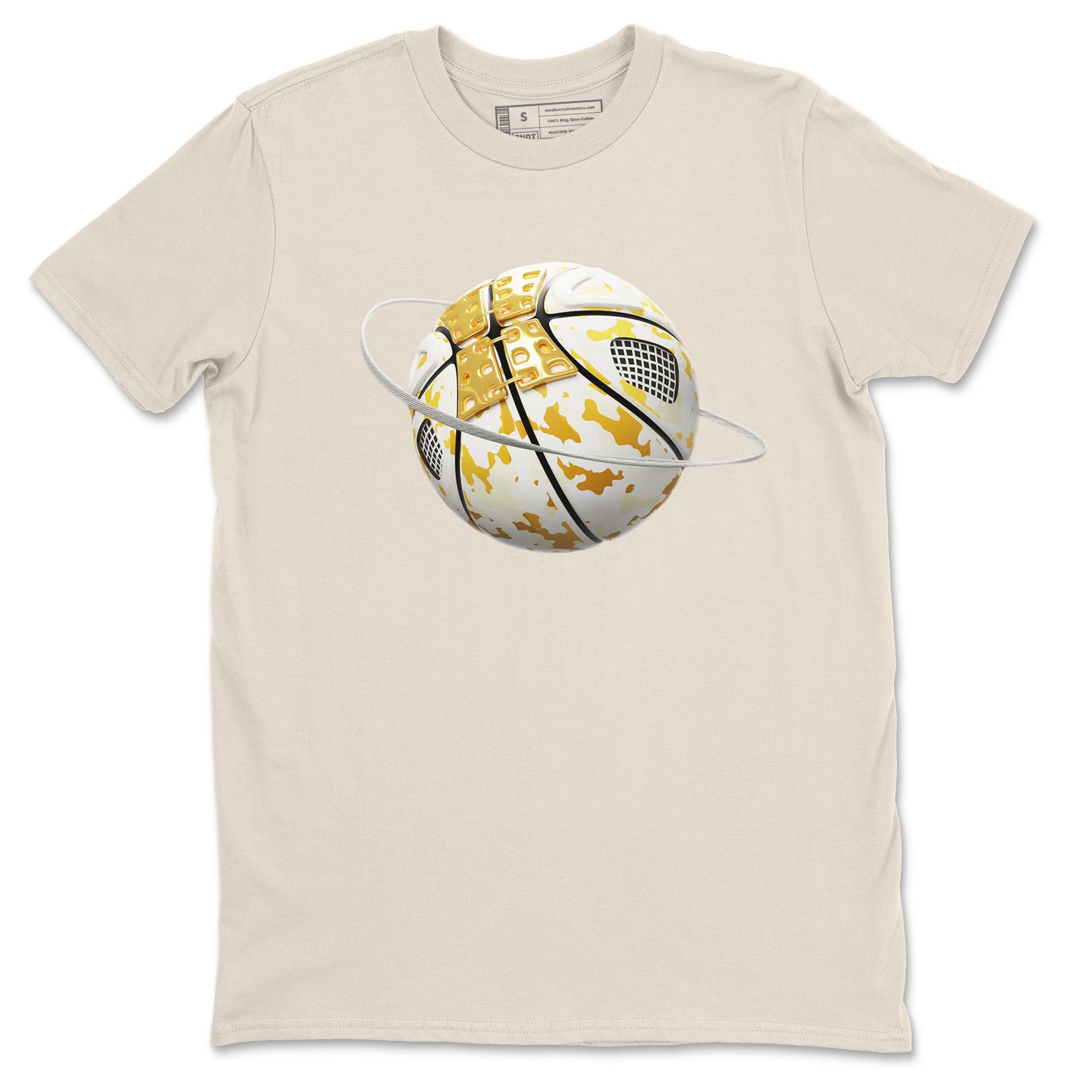 4s Sail shirt to match jordans Camo Basketball Planet sneaker tees Air Jordan 4 Sail SNRT Sneaker Release Tees unisex cotton Natural 2 crew neck shirt