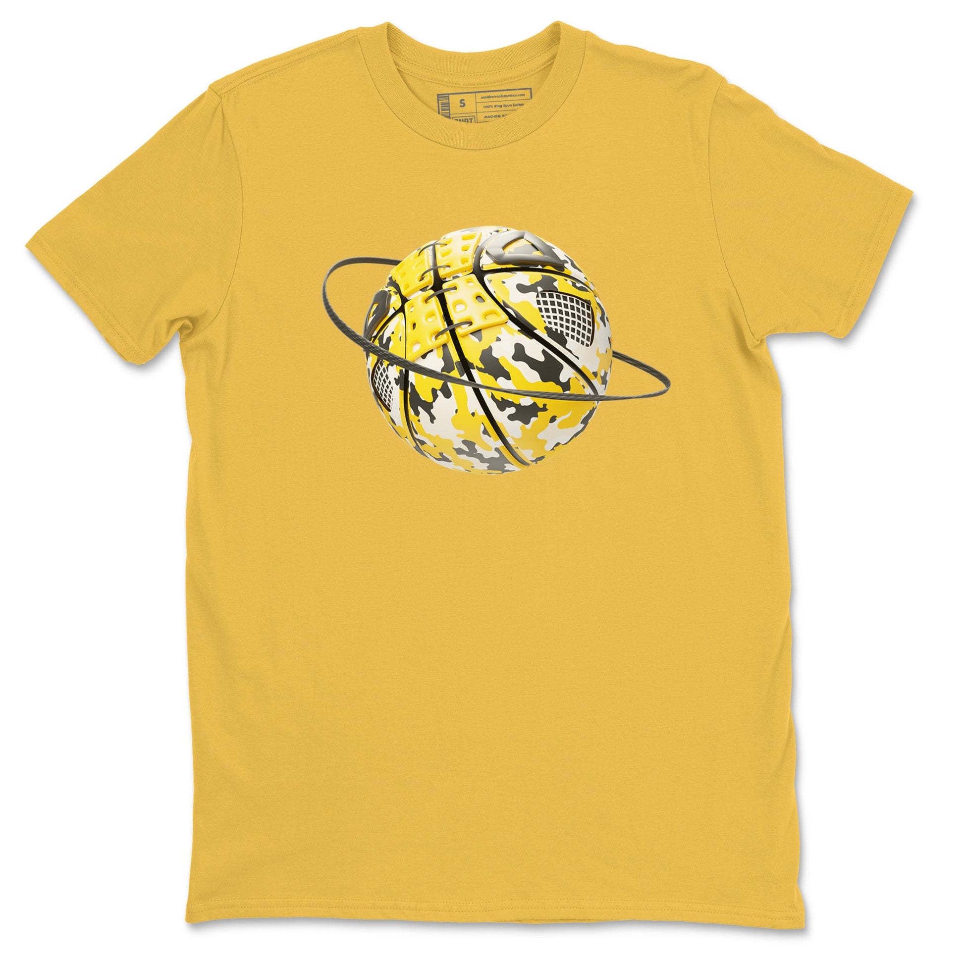 AJ4 Vivid Sulfur shirt to match jordans Camo Basketball Planet sneaker tees Air Jordan 4 Vivid Sulfur SNRT Sneaker Release Tees unisex cotton Daisy 2 crew neck shirt