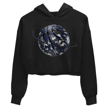 Air Jordan 5 Georgetown shirt to match jordans Camo Basketball Planet sneaker tees AJ5 Georgetown SNRT Sneaker Release Tees Black 2 Crop T-Shirt