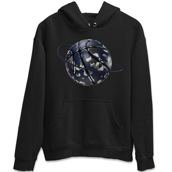 Air Jordan 5 Georgetown shirt to match jordans Camo Basketball Planet sneaker tees AJ5 Georgetown SNRT Sneaker Release Tees Unisex Black 2 T-Shirt