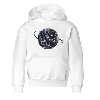 Air Jordan 5 Georgetown shirt to match jordans Camo Basketball Planet sneaker tees AJ5 Georgetown SNRT Sneaker Release Tees Baby Toddler White 2 T-Shirt
