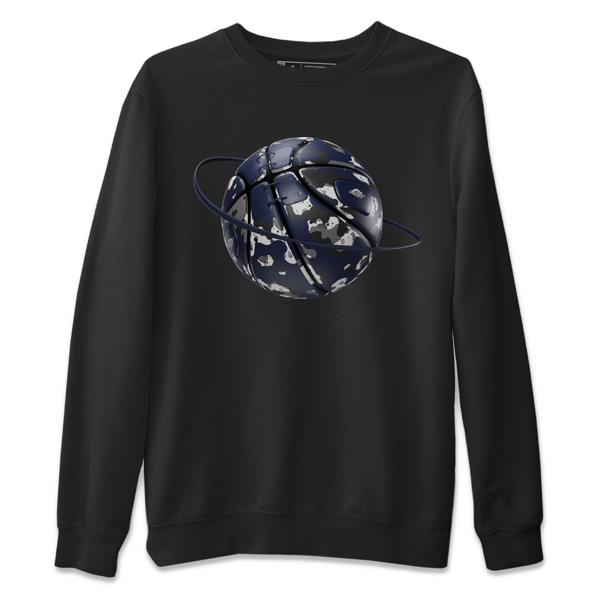 Air Jordan 5 Georgetown shirt to match jordans Camo Basketball Planet sneaker tees AJ5 Georgetown SNRT Sneaker Release Tees Unisex Black 2 T-Shirt
