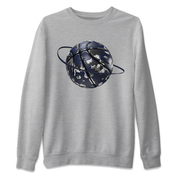 Air Jordan 5 Georgetown shirt to match jordans Camo Basketball Planet sneaker tees AJ5 Georgetown SNRT Sneaker Release Tees Unisex Heather Grey 2 T-Shirt