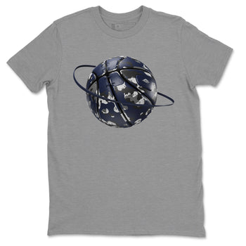 Air Jordan 5 Georgetown shirt to match jordans Camo Basketball Planet sneaker tees AJ5 Georgetown SNRT Sneaker Release Tees Unisex Heather Grey 2 T-Shirt
