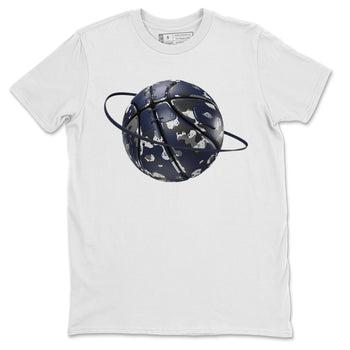 Air Jordan 5 Georgetown shirt to match jordans Camo Basketball Planet sneaker tees AJ5 Georgetown SNRT Sneaker Release Tees Unisex White 2 T-Shirt