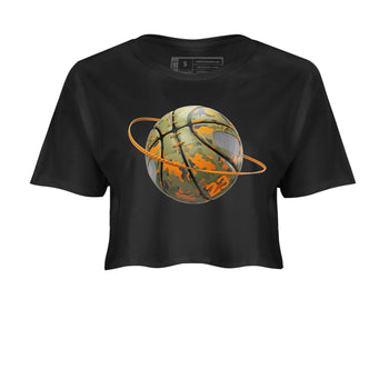 5s Olive shirt to match jordans Camo Basketball Planet sneaker tees Air Jordan 5 Olive SNRT Sneaker Release Tees Black 2 crop length shirt