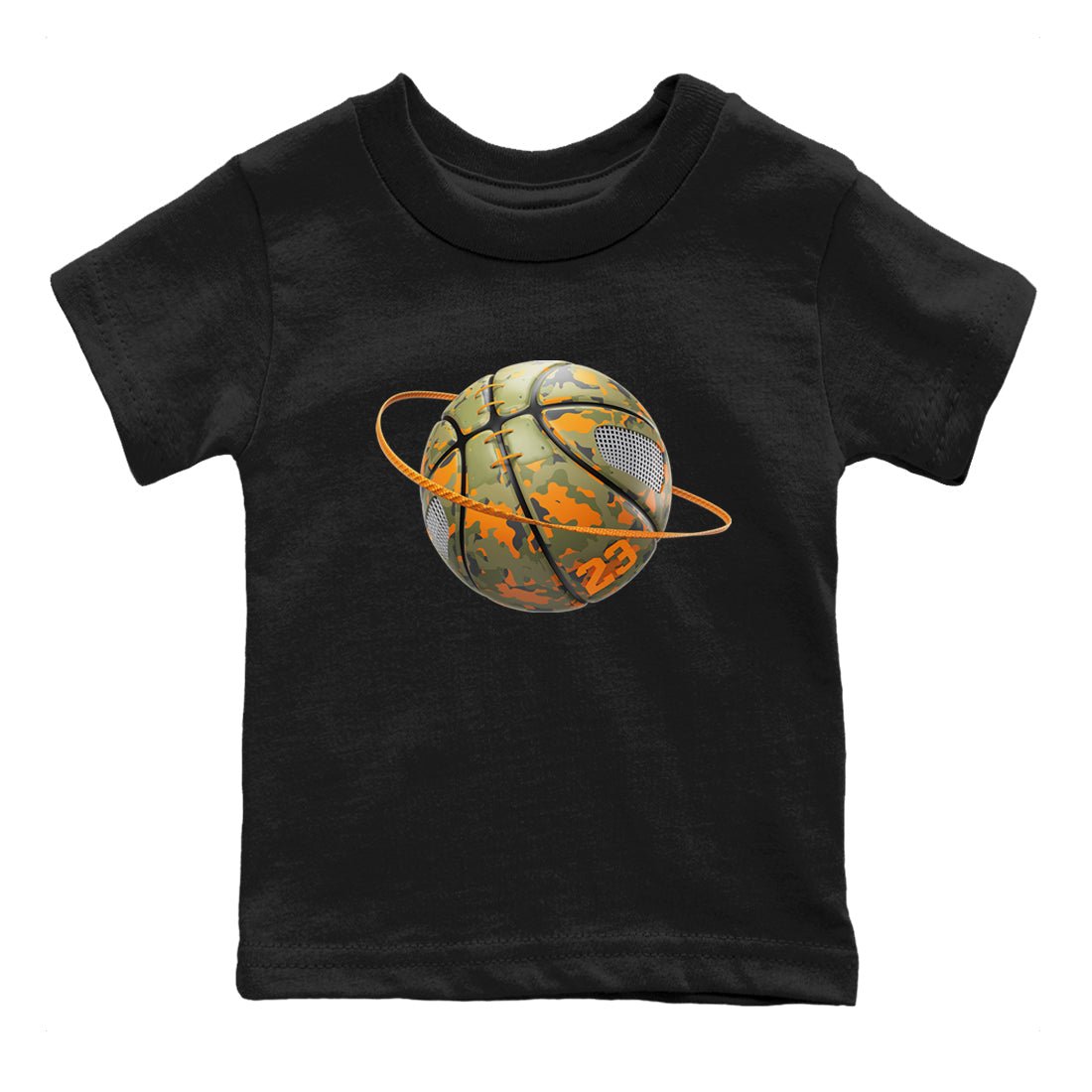 5s Olive shirt to match jordans Camo Basketball Planet sneaker tees Air Jordan 5 Olive SNRT sneaker release tees baby toddler Black 2 cotton Shirt