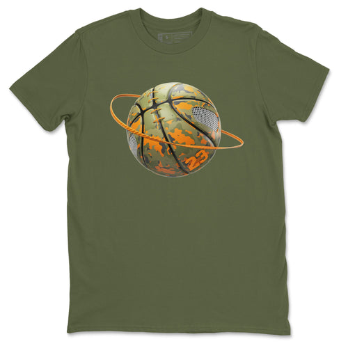 5s Olive shirt to match jordans Camo Basketball Planet sneaker tees Air Jordan 5 Olive SNRT Sneaker Release Tees unisex cotton Military Green 2 crew neck shirt