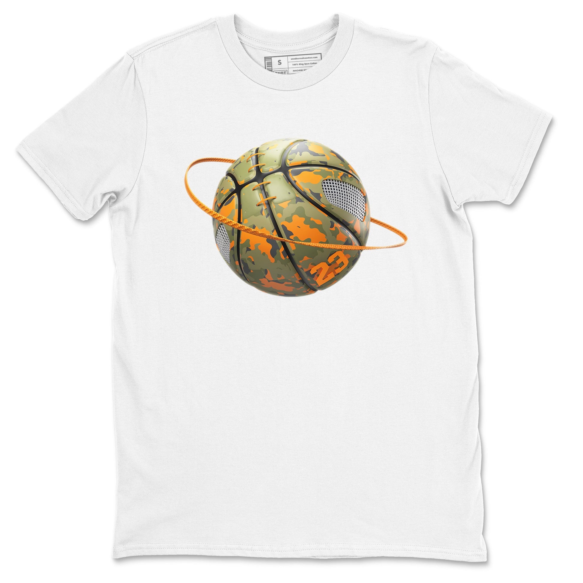 5s Olive shirt to match jordans Camo Basketball Planet sneaker tees Air Jordan 5 Olive SNRT Sneaker Release Tees unisex cotton White 2 crew neck shirt