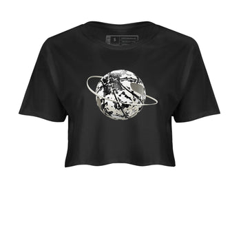 5s Sail shirt to match jordans Camo Basketball Planet sneaker tees Air Jordan 5 Sail SNRT Sneaker Release Tees Black 2 crop length shirt