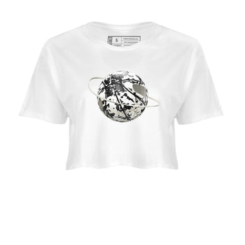 5s Sail shirt to match jordans Camo Basketball Planet sneaker tees Air Jordan 5 Sail SNRT Sneaker Release Tees White 2 crop length shirt