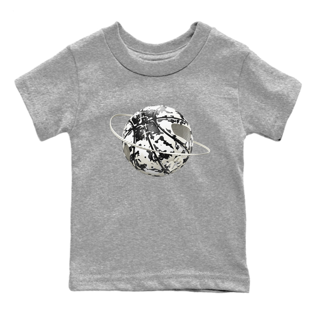 5s Sail shirt to match jordans Camo Basketball Planet sneaker tees Air Jordan 5 Sail SNRT sneaker release tees baby toddler Heather Grey 2 cotton Shirt