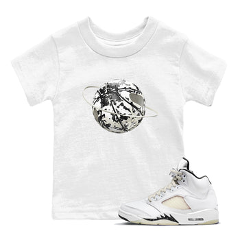 5s Sail shirt to match jordans Camo Basketball Planet sneaker tees Air Jordan 5 Sail SNRT sneaker release tees baby toddler White 1 cotton Shirt