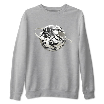 5s Sail shirt to match jordans Camo Basketball Planet sneaker tees Air Jordan 5 Sail SNRT Sneaker Release Tees unisex cotton Heather Grey 2 crew neck shirt