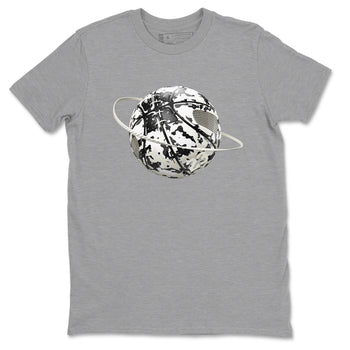 5s Sail shirt to match jordans Camo Basketball Planet sneaker tees Air Jordan 5 Sail SNRT Sneaker Release Tees unisex cotton Heather Grey 2 crew neck shirt