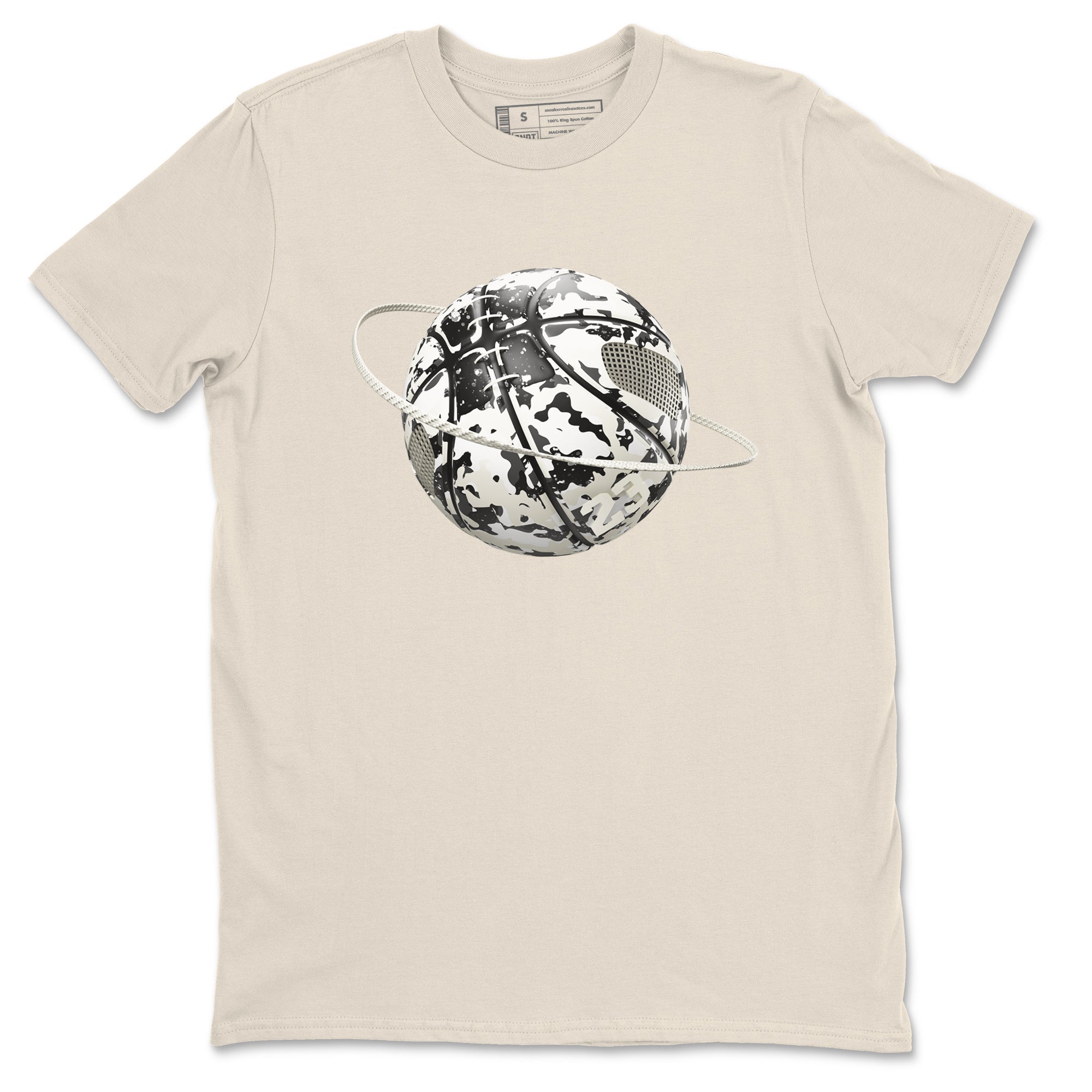 5s Sail shirt to match jordans Camo Basketball Planet sneaker tees Air Jordan 5 Sail SNRT Sneaker Release Tees unisex cotton Natural 2 crew neck shirt