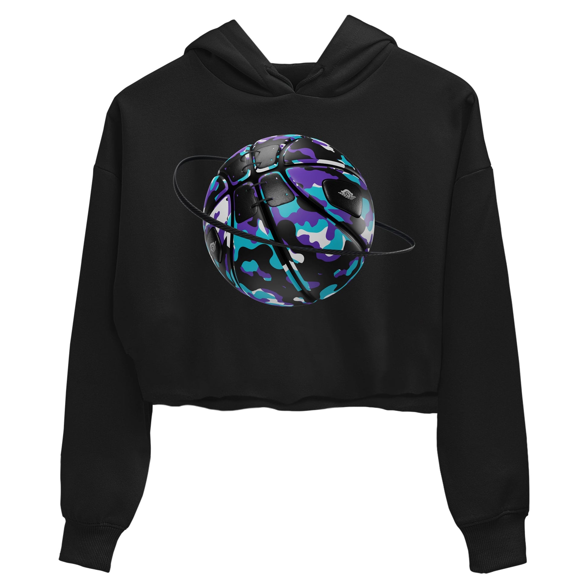 Air Jordan 6 Aqua shirt to match jordans Camo Basketball Planet sneaker tees AJ6 Aqua SNRT Sneaker Release Tees Black 2 Crop T-Shirt