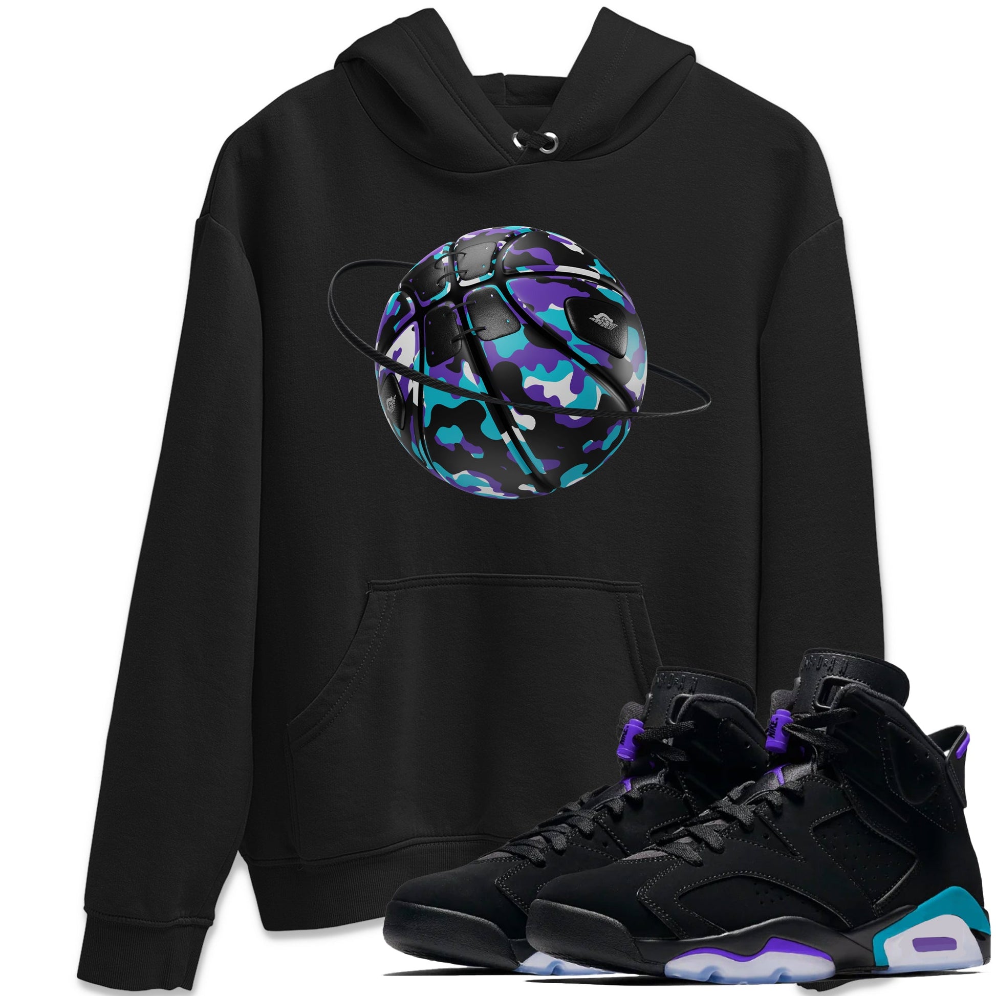 Air Jordan 6 Aqua shirt to match jordans Camo Basketball Planet sneaker tees AJ6 Aqua SNRT Sneaker Release Tees Unisex Black 1 T-Shirt