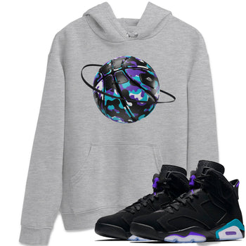 Air Jordan 6 Aqua shirt to match jordans Camo Basketball Planet sneaker tees AJ6 Aqua SNRT Sneaker Release Tees Unisex Heather Grey 1 T-Shirt