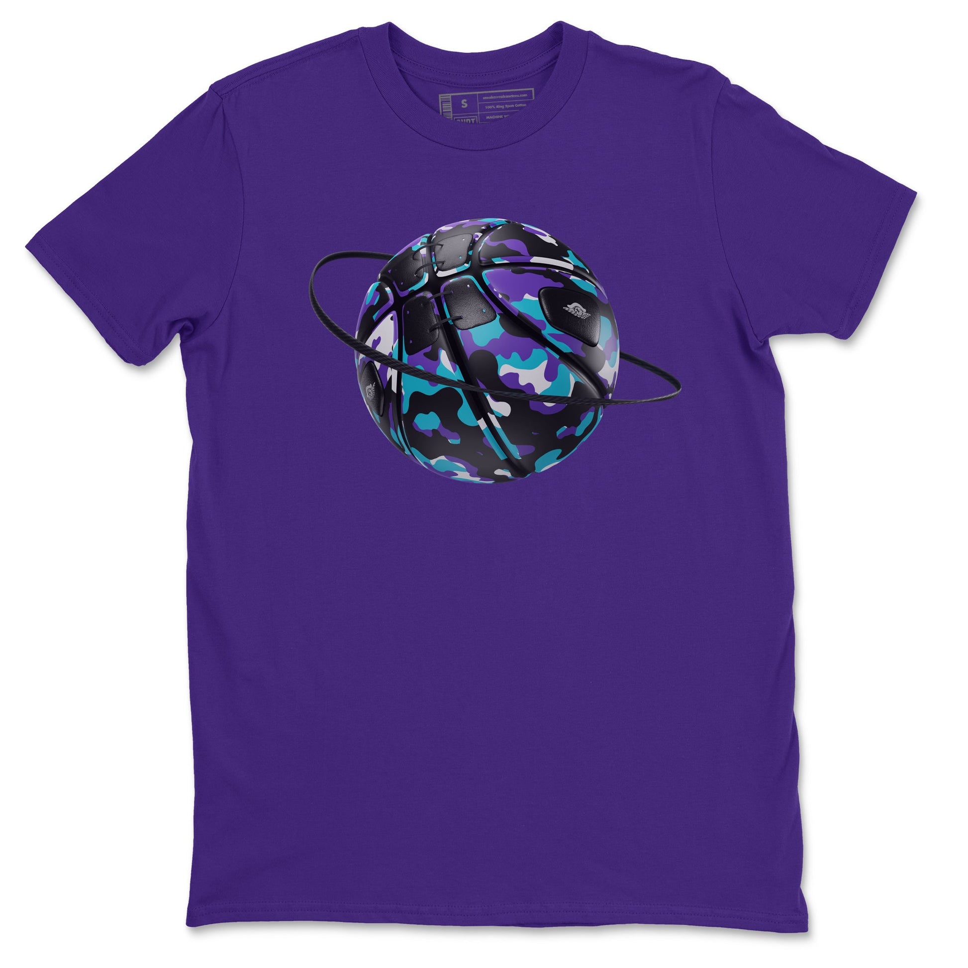 Air Jordan 6 Aqua shirt to match jordans Camo Basketball Planet sneaker tees AJ6 Aqua SNRT Sneaker Release Tees Unisex Purple 2 T-Shirt