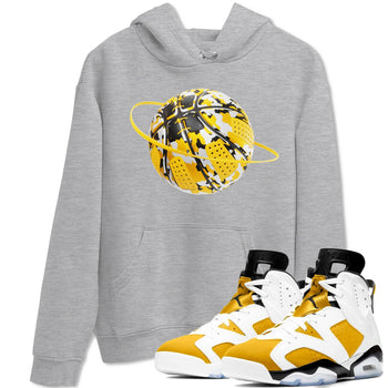 6s Yellow Ochre shirt to match jordans Camo Basketball Planet sneaker tees Air Jordan 6 Yellow Ochre SNRT Sneaker Release Tees Unisex Heather Grey 1 T-Shirt