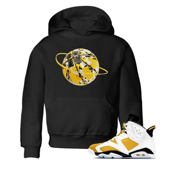 6s Yellow Ochre shirt to match jordans Camo Basketball Planet sneaker tees Air Jordan 6 Yellow Ochre SNRT Sneaker Release Tees Baby Toddler Black 1 T-Shirt