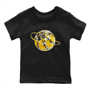 6s Yellow Ochre shirt to match jordans Camo Basketball Planet sneaker tees Air Jordan 6 Yellow Ochre SNRT Sneaker Release Tees Baby Toddler Black 2 T-Shirt