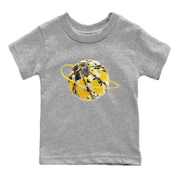 6s Yellow Ochre shirt to match jordans Camo Basketball Planet sneaker tees Air Jordan 6 Yellow Ochre SNRT Sneaker Release Tees Baby Toddler Heather Grey 2 T-Shirt