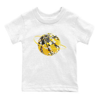 6s Yellow Ochre shirt to match jordans Camo Basketball Planet sneaker tees Air Jordan 6 Yellow Ochre SNRT Sneaker Release Tees Baby Toddler White 2 T-Shirt