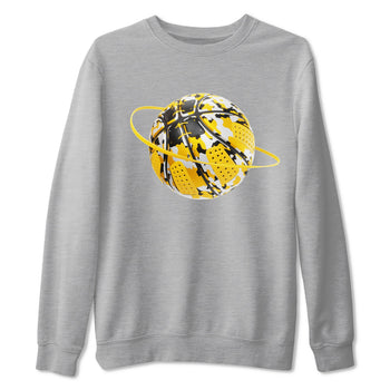 6s Yellow Ochre shirt to match jordans Camo Basketball Planet sneaker tees Air Jordan 6 Yellow Ochre SNRT Sneaker Release Tees Unisex Heather Grey 2 T-Shirt