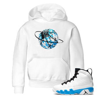 9s Powder Blue shirt to match jordans Camo Basketball Planet sneaker tees Air Jordan 9 Powder Blue SNRT sneaker release tees baby toddler White 1 cotton Shirt