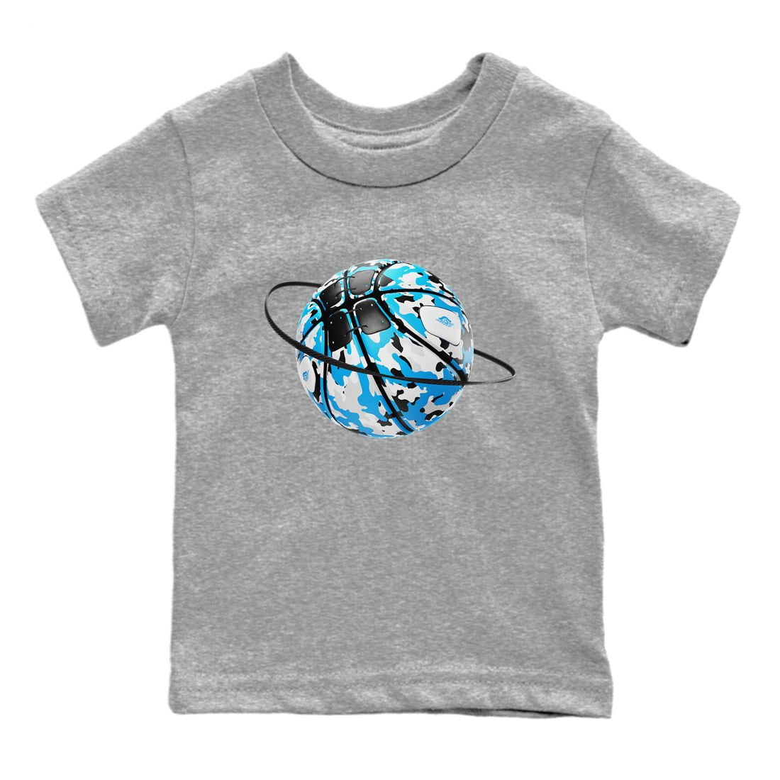 9s Powder Blue shirt to match jordans Camo Basketball Planet sneaker tees Air Jordan 9 Powder Blue SNRT sneaker release tees baby toddler Heather Grey 2 cotton Shirt