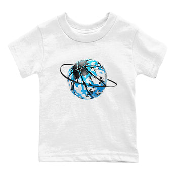 9s Powder Blue shirt to match jordans Camo Basketball Planet sneaker tees Air Jordan 9 Powder Blue SNRT sneaker release tees baby toddler White 2 cotton Shirt