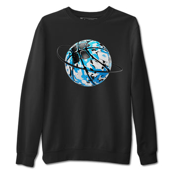 9s Powder Blue shirt to match jordans Camo Basketball Planet sneaker tees Air Jordan 9 Powder Blue SNRT Sneaker Release Tees unisex cotton Black 2 crew neck shirt