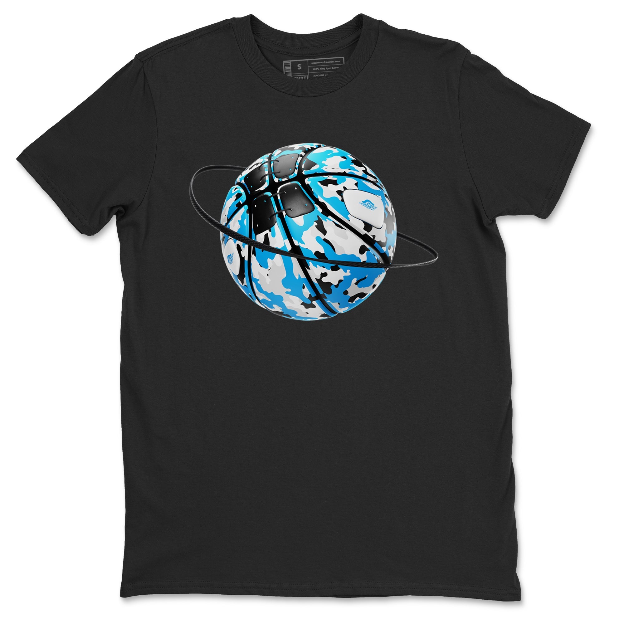 9s Powder Blue shirt to match jordans Camo Basketball Planet sneaker tees Air Jordan 9 Powder Blue SNRT Sneaker Release Tees unisex cotton Black 2 crew neck shirt