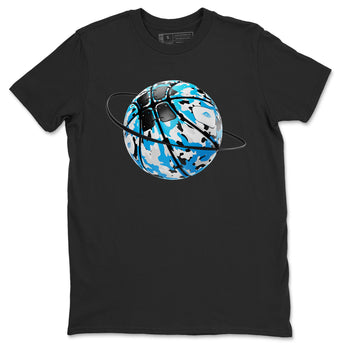 9s Powder Blue shirt to match jordans Camo Basketball Planet sneaker tees Air Jordan 9 Powder Blue SNRT Sneaker Release Tees unisex cotton Black 2 crew neck shirt