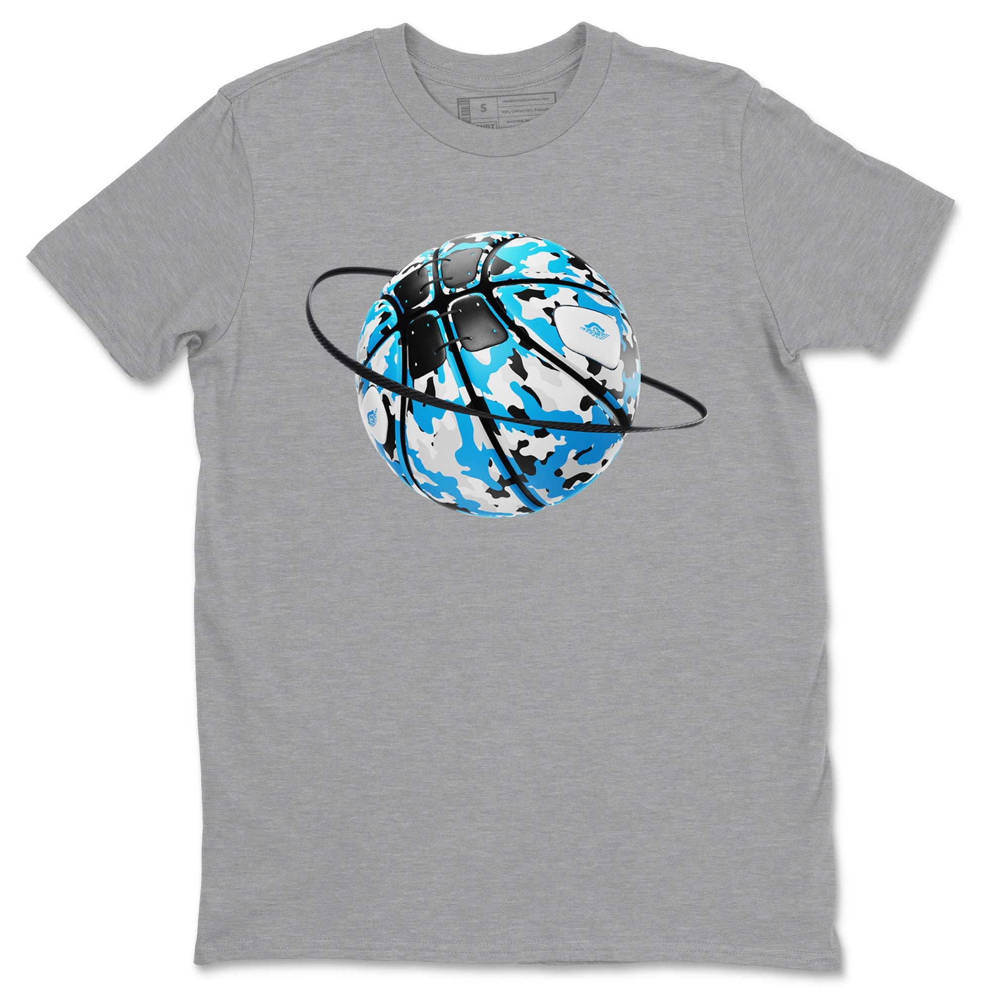 9s Powder Blue shirt to match jordans Camo Basketball Planet sneaker tees Air Jordan 9 Powder Blue SNRT Sneaker Release Tees unisex cotton Heather Grey 2 crew neck shirt