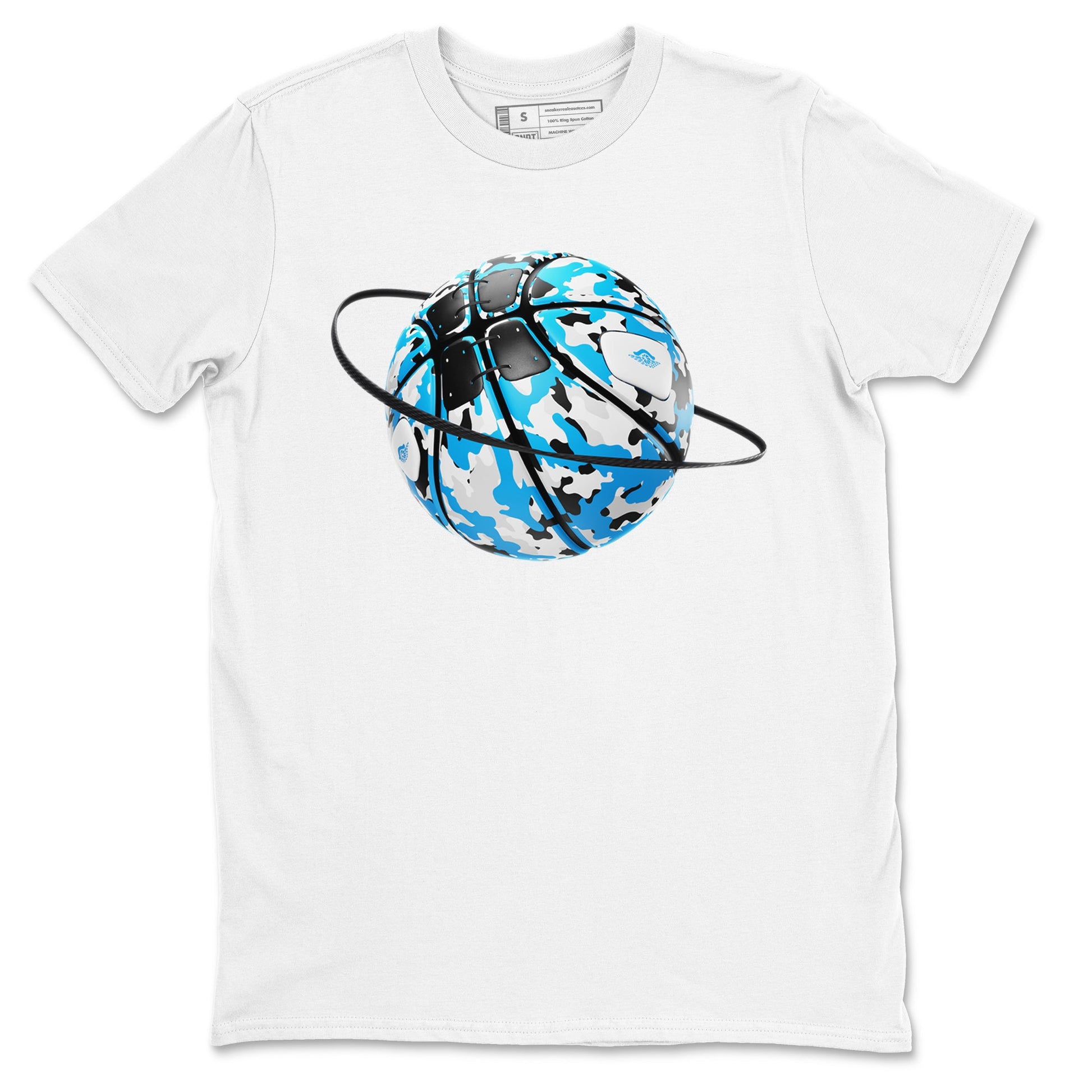 9s Powder Blue shirt to match jordans Camo Basketball Planet sneaker tees Air Jordan 9 Powder Blue SNRT Sneaker Release Tees unisex cotton White 2 crew neck shirt